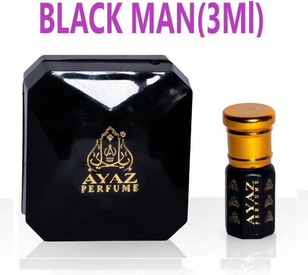 Ayaz BLACK MAN Premium Long Lasting Fragrance Attar | Best Gift Set Eau de Parfum  -  3 ml