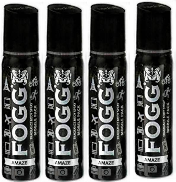 FOGG amaze Mobile Pack Pocket Deo (25ml x 4) Eau de Parfum  -  100 ml