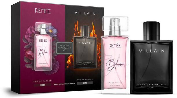 Renee x Villain Eau De Parfum Premium Fragrance Set, Bloom 50ml & Classic 100ml Eau de Parfum  -  150 ml