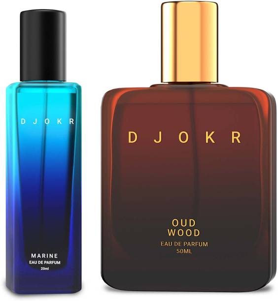 DJOKR Marine & Oudwood Perfumes Combo For Men | Premium Luxury Long Lasting Eau de Parfum  -  70 ml
