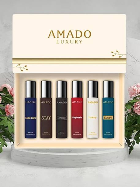 Amado Luxury Perfume Gift Set 10mlX6 Unique Freshness & Romantic Depth 6x10 ML Perfume  -  60 ml