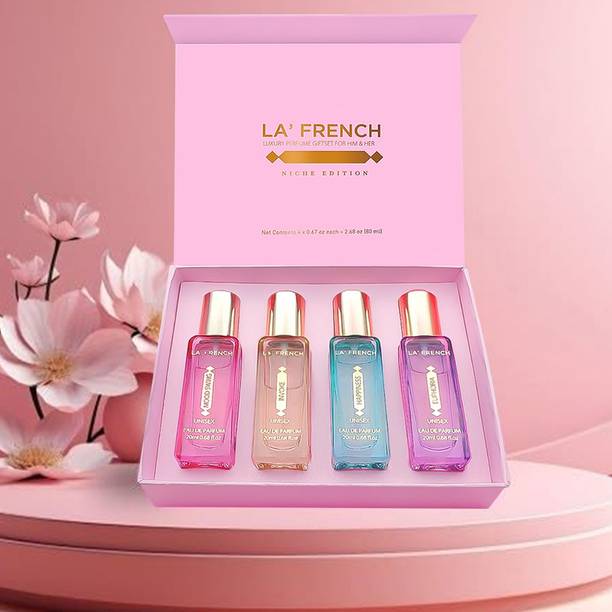 La French Niche Collection Luxury Giftset Perfume for Him & Her 4x20ml Eau de Parfum - 80 ml For Men & Women