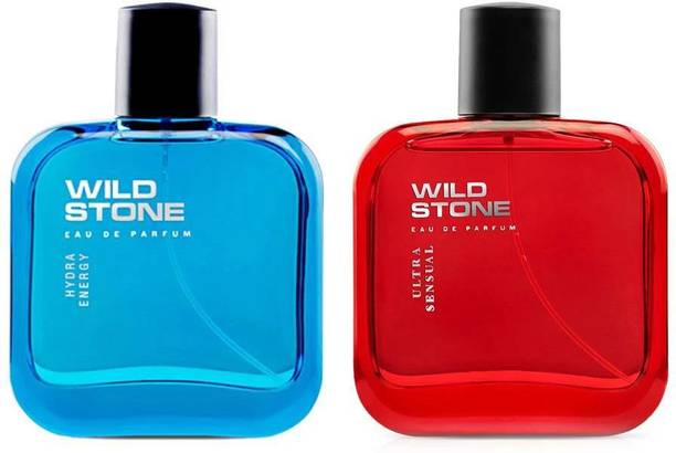 Wild Stone Ultra Sensual and Hydra Energy EDP Perfume 50ML Each (Pack of 2) Eau de Parfum  -  100 ml