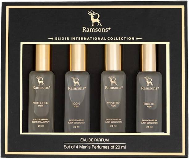 RAMSONS ELIXIR International Collection Set of 4 Men's Eau de Parfum  -  80 ml