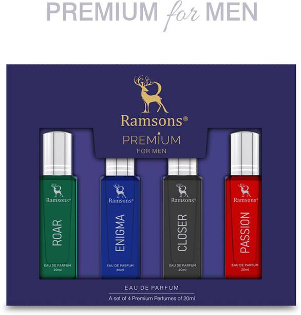 RAMSONS Premium for Men Gift set Pack of 4 Eau de Parfum  -  80 ml