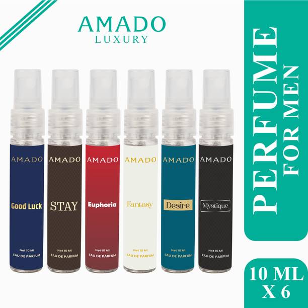 Amado Elegant Perfume Set - 6 Bottles of 10ml | Perfect for Daily Wear Eau de Parfum  -  60 ml