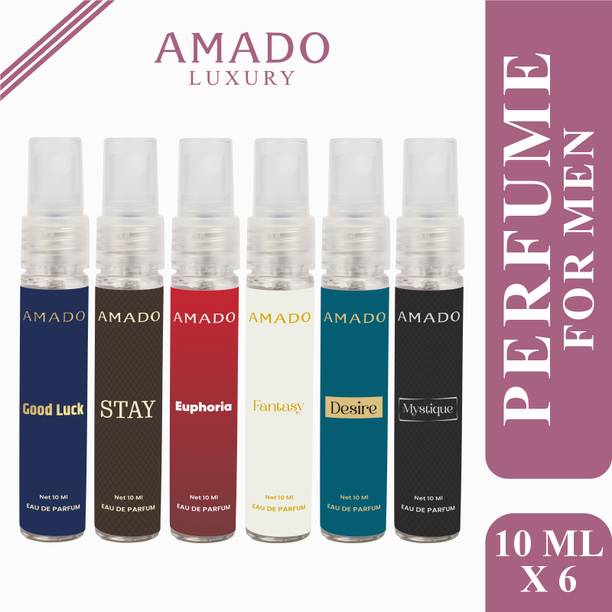 Amado Designer Perfume Set - 6 x 10ml | Perfect for All-Day Freshness Eau de Parfum  -  60 ml