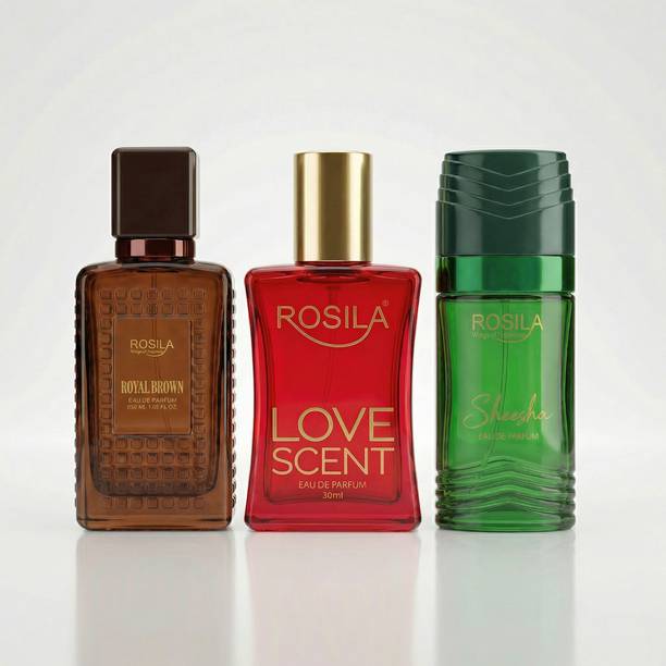 ROSILA Intense Blend Trio-Royal brown , Love Scent & Sheesha Luxury Perfume 30mlx3 Eau de Parfum  -  90 ml
