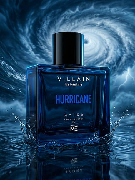 VILLAIN Hurricane Hydra | Long Lasting EDP Perfume | Aquatic Citrus Fragrance - 50 ml Eau de Parfum  -  50 ml