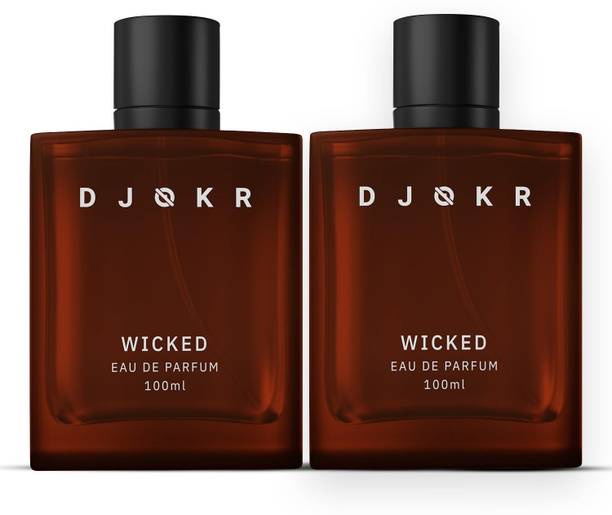 DJOKR Perfume For Men Wicked, Premium Luxury Long Lasting Fragrance Spray, Pack of 2. Eau de Parfum  -  200 ml