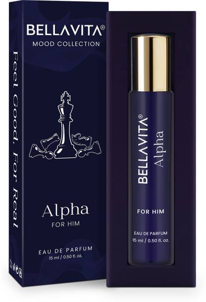 Bella vita organic MOOD COLLECTION Alpha Perfume for Men|Citrus & Woody Notes|Long Lasting Scent| Eau de Parfum  -  15 ml