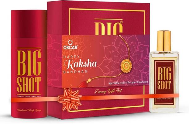 OSCAR Luxury Bigshot Deo & Perfume Gift Set (Red)| Skin Friendly (Pack of 2) Eau de Parfum  -  200 ml