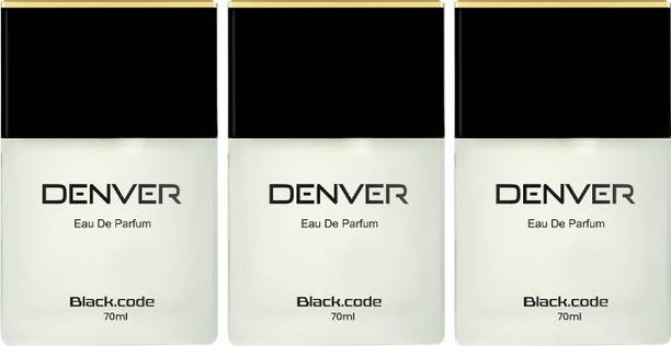 DENVER Black Code Perfume EDP|Premium, Strong & Long Lasting (70x3) Eau de Parfum  -  210 ml