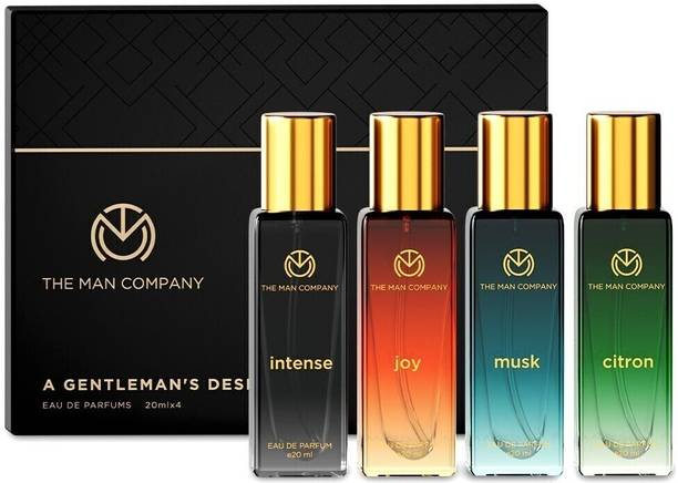 THE MAN COMPANY Perfume for Men Gift Set - 4*20ml | A Gentleman's Desire | Long-Lasting Premium Eau de Parfum  -  80 ml