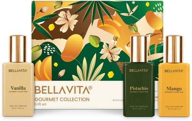 बेलावीटा Gourmet Collection Unisex Perfume Gift Set|3X20ML|Long Lasting Fragrance| Eau de Parfum  -  60 ml