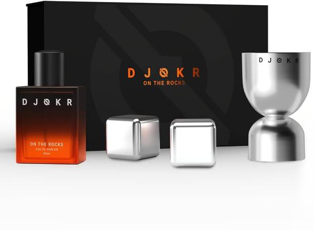 DJOKR On The Rocks Gift Set for Men, Premium Men Perfume, Jigger, Whiskey Stones, Eau de Parfum  -  30 ml
