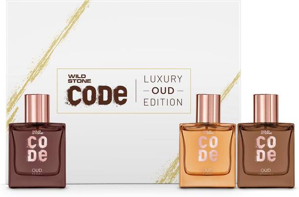 Wild Stone CODE Luxury OUD Eau De Parfum Gift Set For Men | 50ml X 3 - Regal, Imperial & Glory Eau de Parfum  -  150 ml