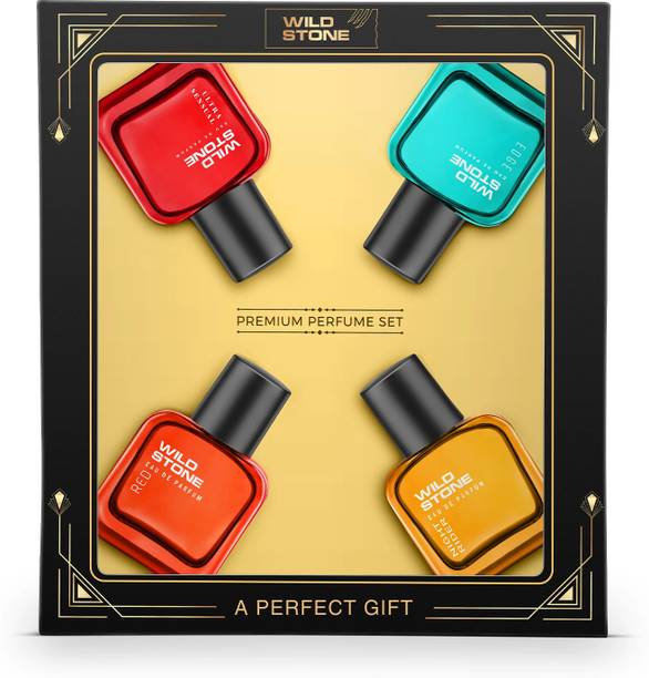 Wild Stone Premium Perfume Gift set for Men - Ultra Sensual Edge Night Rider Red (30 MLX4) Eau de Parfum  -  120 ml