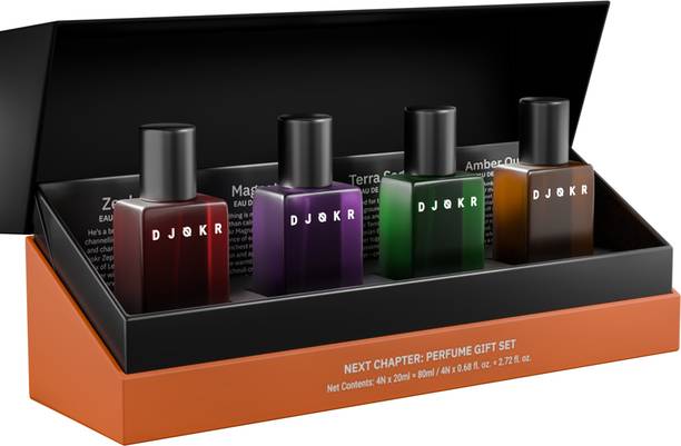 DJOKR Next Chapter Perfume Gift Set for Men (4x20ml) | Long-Lasting Fragrance Eau de Parfum  -  80 ml
