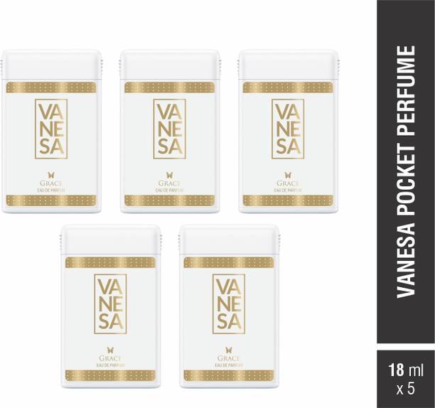 VANESA Grace Pocket Perfume Combo Set Of 5 X 18 ml Perfume  -  90 ml