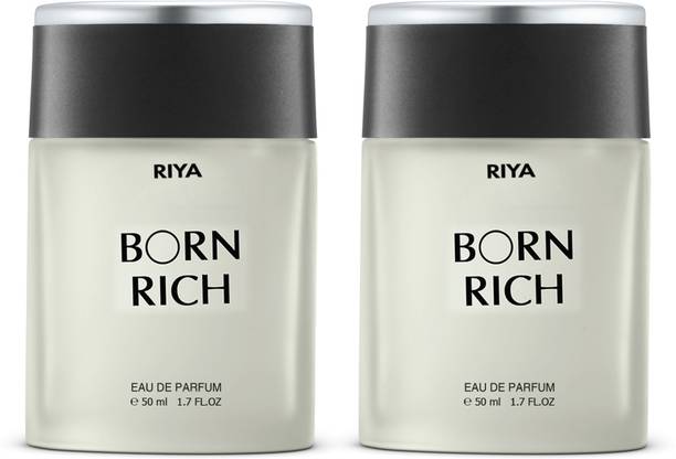 RIYA BORN RICH For Men Mild Fragrance Long Lasting Fragrance Pack Of 2 50 ML Each Eau de Parfum  -  100 ml