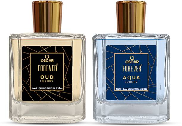 ऑस्कर Forever Luxury Combo of Aqua & Oud Long Lasting Fragrance (100ml Each) Eau de Parfum  -  200 ml