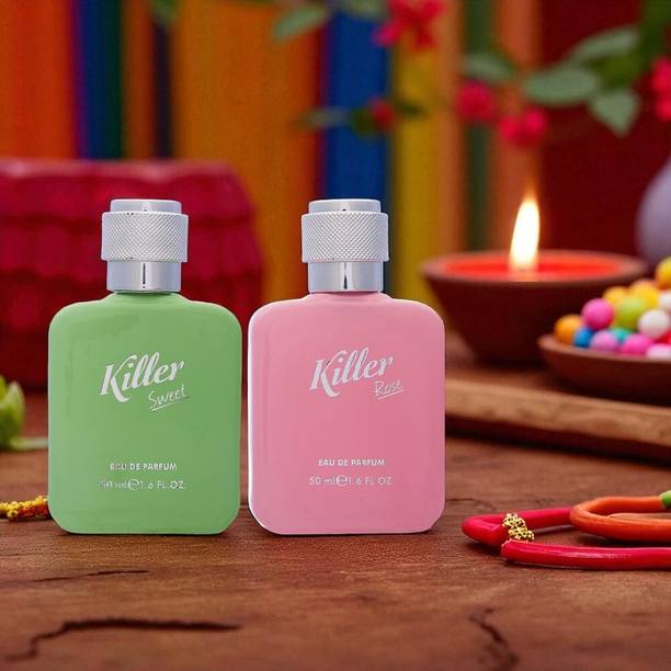 KILLER Sweet, Rose Perfume All-Day Freshness Long Lasting Fragrance (50ml × 2) Eau de Parfum  -  100 ml