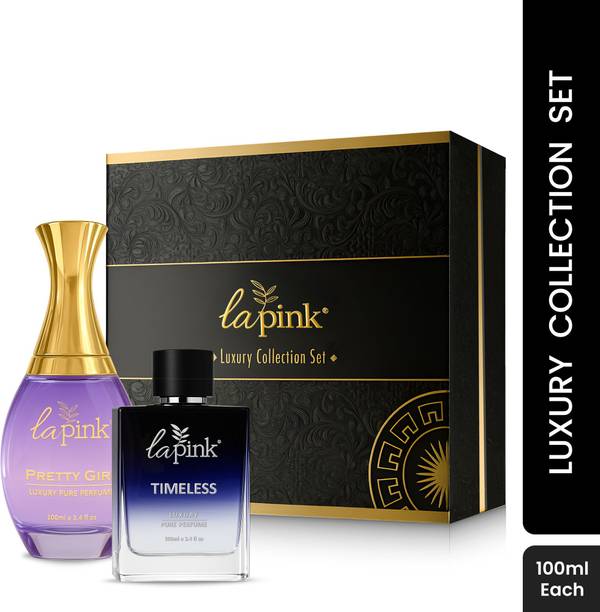 La Pink Pretty Girl & Timeless Pure Perfume Gift Set Luxury Long Lasting -100ml each Perfume  -  100 ml
