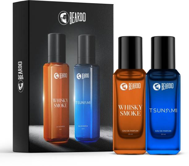 BEARDO Whisky Smoke & Tsunami Perfume | Strong & Long Lasting | Fresh Fragrance Perfume  -  40 ml