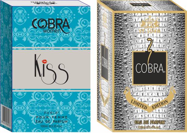 ST-JOHN Cobra Kiss 100ML & Cobra Limited Edition 100ML Long Lasting Perfume Eau de Parfum  -  200 ml