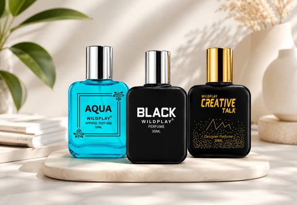 Wildplay Aqua, Black & Creative Talk Combo 3 Perfume - 90 ml
