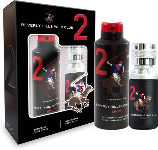 BEVERLY HILLS POLO CLUB Sport No.2 Gift Set (Eau De Toilette 100ml + Sport Deodorant 175ml)