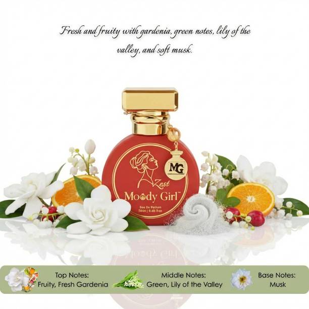 Moody Girl Zest Luxury Perfume | Ideal for Gifting Eau de Parfum  -  20 ml