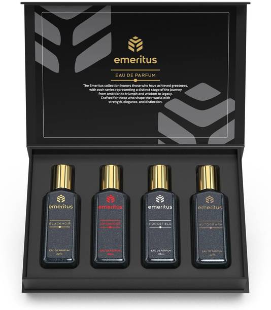 Emeritus Essentials by Involve Perfume Gift Set for Men, Premium 20ml Each - Pack of 4 Eau de Parfum  -  80 ml