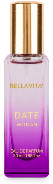Bella vita organic DATE Women Perfume with Notes of Pink Pepper, Red Fruits|Long Lasting Fragrance| Eau de Parfum  -  20 ml