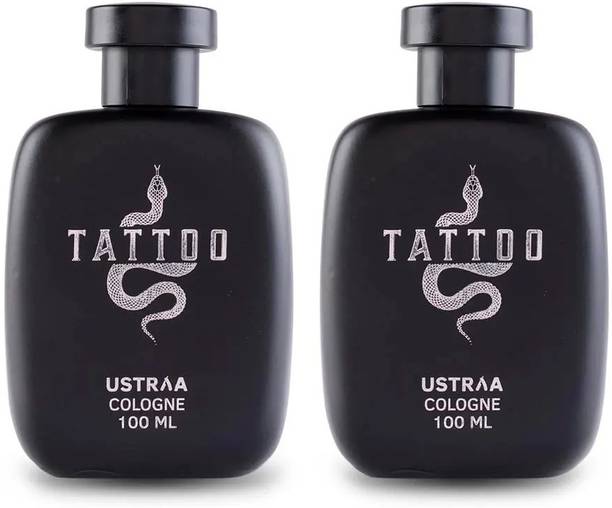 USTRAA Tattoo Cologne - 100 ml x 2 | With a mix of spicy & woody and citrusy notes Perfume  -  200 ml