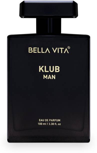 Bella vita organic KLUB MEN perfume with Notes of lemon, Pineapple & Apple |Long Lasting Fragrance| Eau de Parfum  -  100 ml