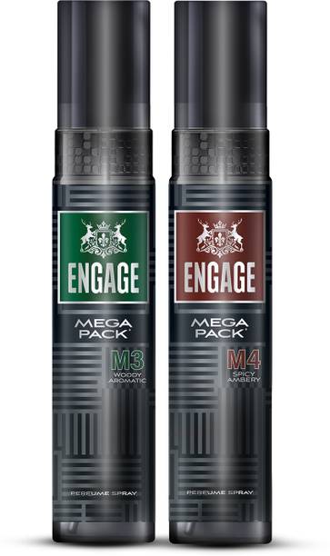 एंगेज M3 + M4 Perfume Spray Mega Pack Combo for Men 160ml x2 Perfume  -  320 ml