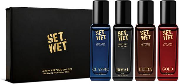 सेट वेट Luxury Perfume Gift Set | Perfume for Man | 4x18ml | Premium Fragrance Scent Eau de Parfum  -  72 ml
