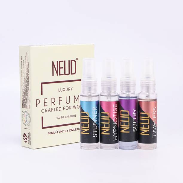 न्यूड Luxury Perfume Gift Set for Women, Long Lasting Fragrance, 4x10ml Eau de Parfum  -  40 ml