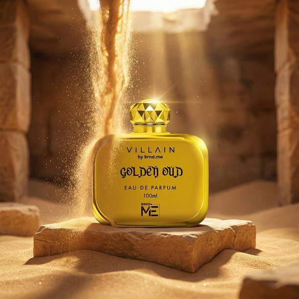 VILLAIN Golden Oud Perfume | Saffron, Leather & Amber | Long Lasting EDP Eau de Parfum  -  100 ml