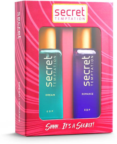 सीक्रेट टेम्पटेशन Perfume Gift Set for Women - 20ml Each l Long Lasting Fragrance Gift for Her | Eau de Parfum  -  40 ml