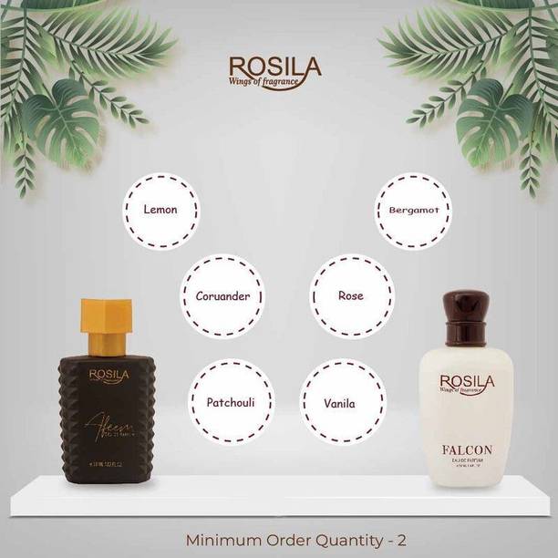 ROSILA Afeem Black and Falcon Combo (30ml each)new Eau de Parfum  -  60 ml