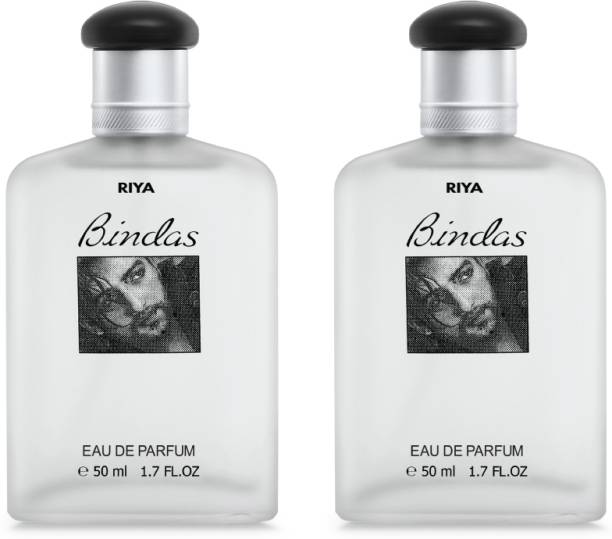 RIYA BINDAS For Men Woody Long Lasting Fragrance Pack of 2 50 ML Each Eau de Parfum  -  100 ml