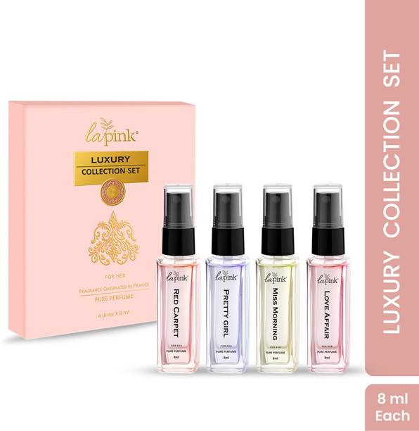 La Pink Luxury French Pure Perfume Gift Set Long Lastin...