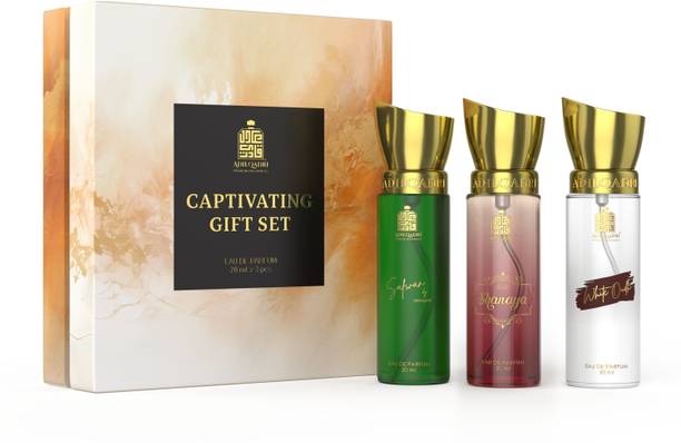 Adilqadri Captivating Trio Perfume Gift Set, Long Lasting Fragrance (3x20ml) Eau de Parfum - 60 ml