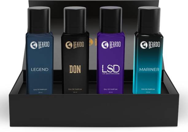 BEARDO Best Day Perfume Gift Set | Long Lasting | 4 x 20 ml Eau de Parfum  -  80 ml