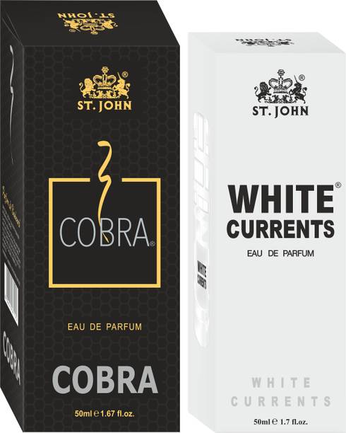 ST-JOHN cobra & White Current 50ml each Long Lasting Combo Gift Pack Eau de Parfum  -  100 ml