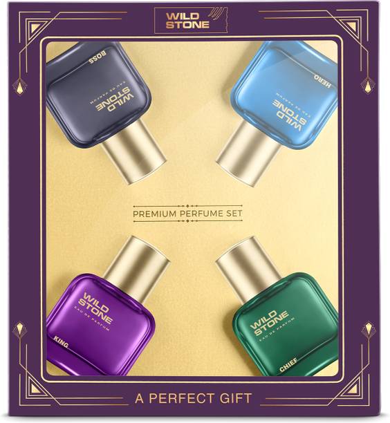 Wild Stone Premium Perfume Gift set- Hero King Chief Bosss Eau de Parfum  -  120 ml