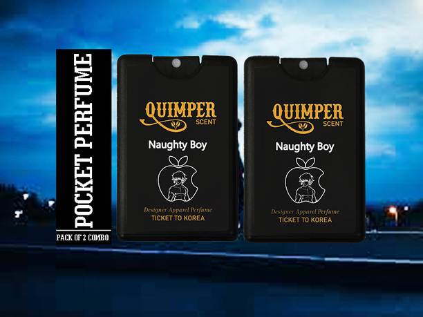 quimper Naughty Boy Pocket Pack of 2 Perfume  -  20 ml